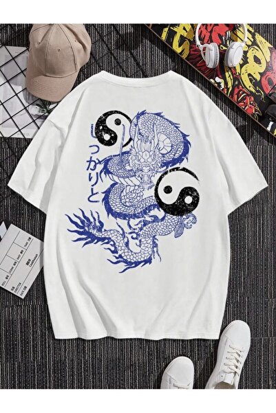 classy moda Unisex πολύχρωμο μπλουζάκι με στάμπα Oversize Streetwear Άνετη εφ...