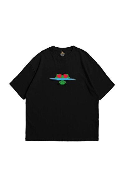 classy moda Unisex Colorful Oversize Printed T-Shirt Streetwear Comfortable F...