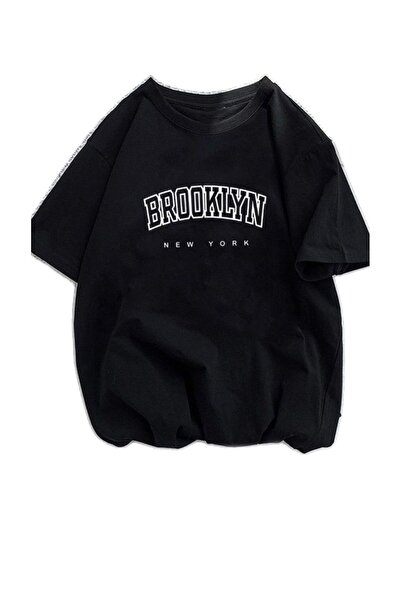 bellanova Unisex πολύχρωμο μπλουζάκι με στάμπα Oversize Streetwear Άνετη εφαρ...