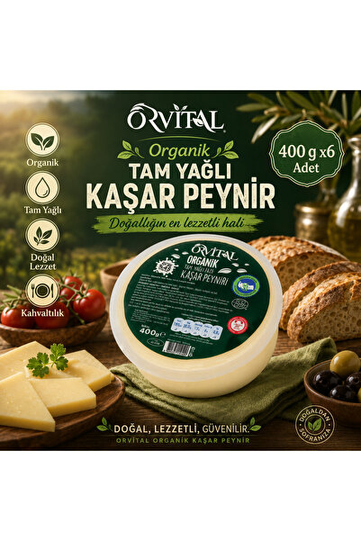 Orvital Tam Yağlı Kaşar (400 g) x6 adet