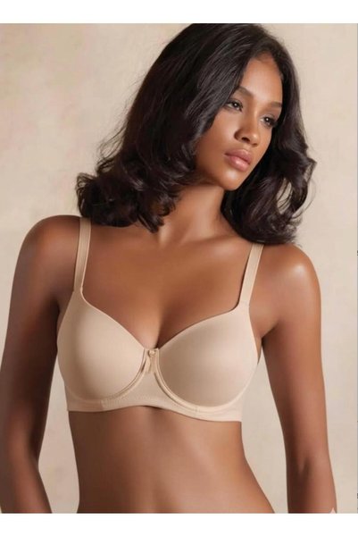 Yeniİnci New Pearl, Women's Bra, Underwire Non-Support Basic Bra, Gathering a...