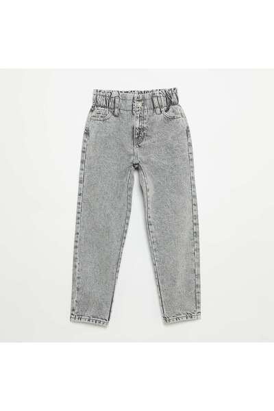 KIABI Mom paperbag jeans GREY