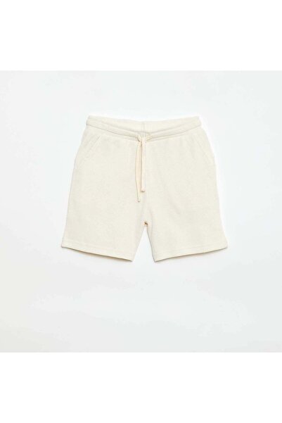 KIABI Waffle Knit Shorts BEIGE