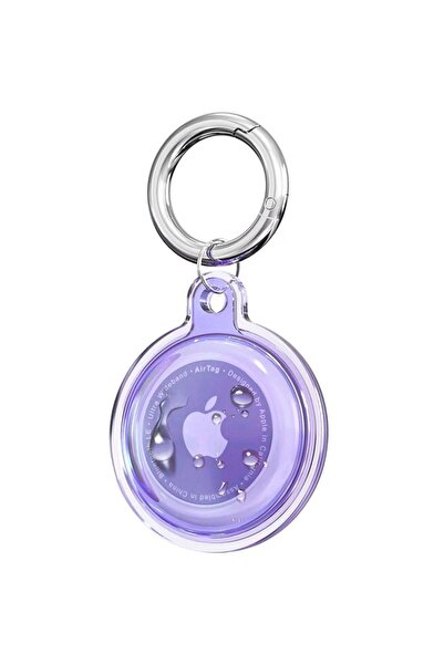 Choice1 For AitTag Transparent Purple 2025Cover IPX8 Waterproof For Airtag Ai...