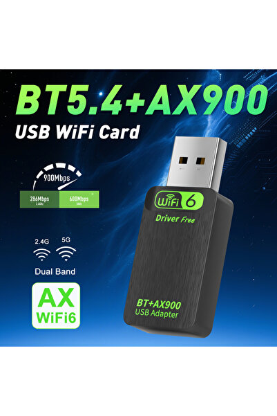 Choice kebidumei 900Mbps BT5.4 USB WiFi 6 AX900 Bluetooth 5.4 Adapter 2in1 Do...
