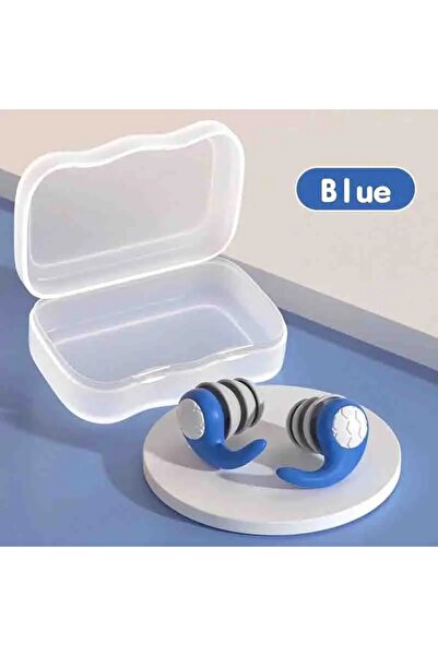 Choice Blue Soft Silicone Earplugs Waterproof Noise Cancelling Comfortable fo...