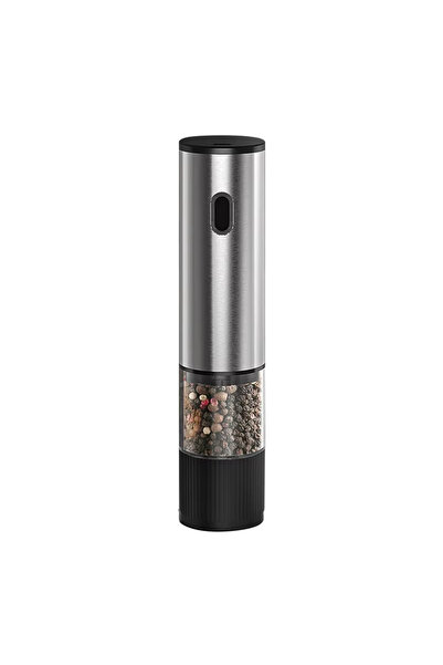 Choice Silver Electric Salt and Pepper Grinder Automatic Rechargeable Pepper ...
