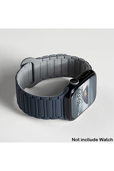 Choice37 42 44 45 46 49mm Indigo Gray Silicone Strap for Watch 46mm 42mm 49mm...