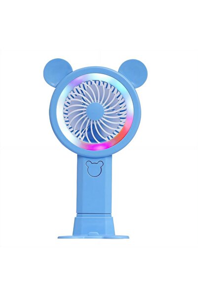 Choice1 BLUE 2026 New Gradient Light Handheld Mini Fan Portable Lovely Pink C...