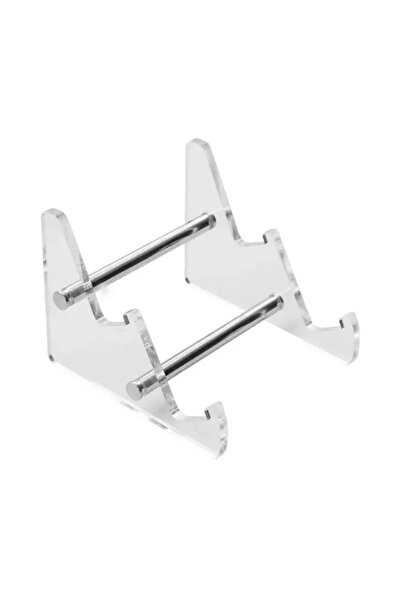 Choice1 White 2 tiers Transparent Acrylic Keyboard Display Stand Multi-Layer ...