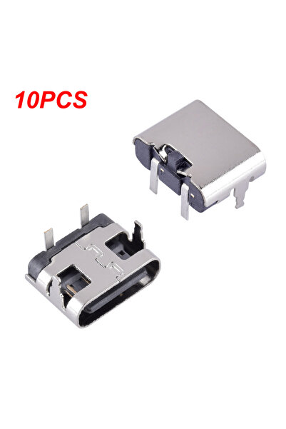 Choice مقاس واحد، 10 قطع، مقبس موصل أنثى USB 3.1 Type-C بـ 2 دبوس، منفذ طاقة ...