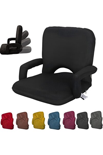 Cady One Foldable Foam Padded Floor Chair with Adjustable High Back Comfortab...
