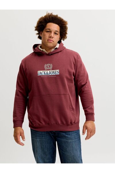 Jack & Jones Plus Kapuzenpullover Plus Size Logo Kapuzenpullover