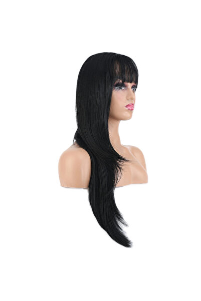 colezium Layered Cut Perched Flat Fiber Sen Long Length Wig / Black
