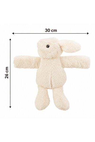 Sozzy Toys Sarılan & Kucaklayan Tavşan Oyuncak Ekru