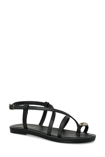 Polaris 409096.Z Black Women's Flat Sandals