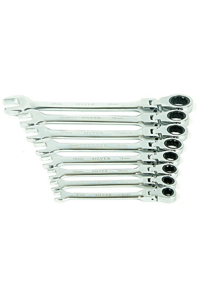 Silverina Chei fixe cu clichet, segmentate, 8-22mm, 8 bucăți. Articulații fle...