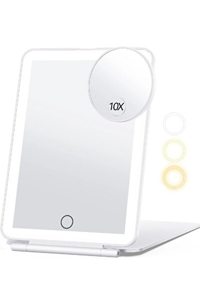 Other Rechargeable Makeup Mirror for Travel, Vanity Mirror with 80LEDs, 3 Col...