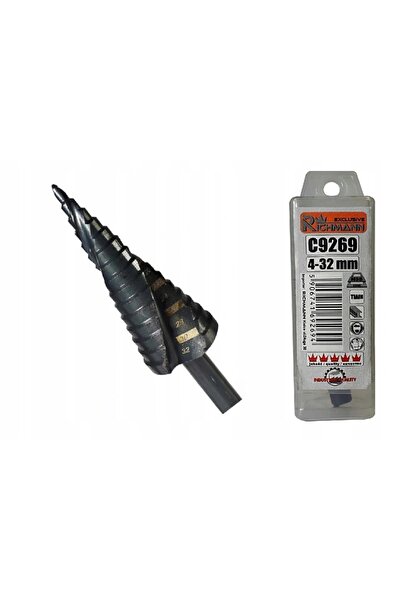 richmann Burghiu în trepte spiralat pentru metal, din oțel HSS C9269, 4-32mm