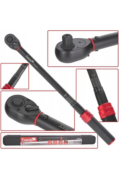 Tvardy CHEIE DINAMOMETRICĂ 3/8 " 10-120Nm PENTRU ȘURUBURI CU FILET DREAPTA/ST...