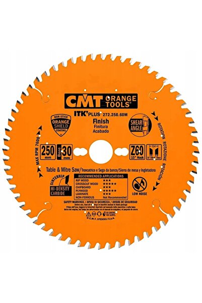 CMT Disc de ferăstrău ultra subțire pentru tăiere lemn și placaj 250x30mm 60 ...