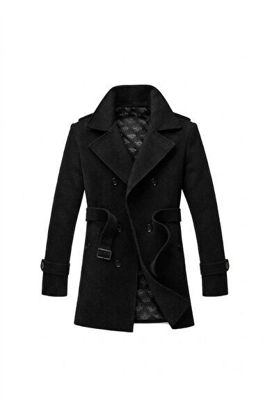 alaska the last frontier Muscle Fit Stainless Fabric Men's Cashmere Coat Tren...