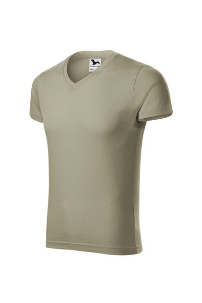 Malfini Tricou din bumbac cu decolteu în V, croială slim.