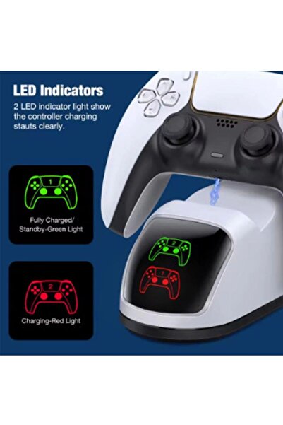 Dolozena Ps5 Dualsense Şarj Istasyonu Playstation 5 Uyumlu Charging Station