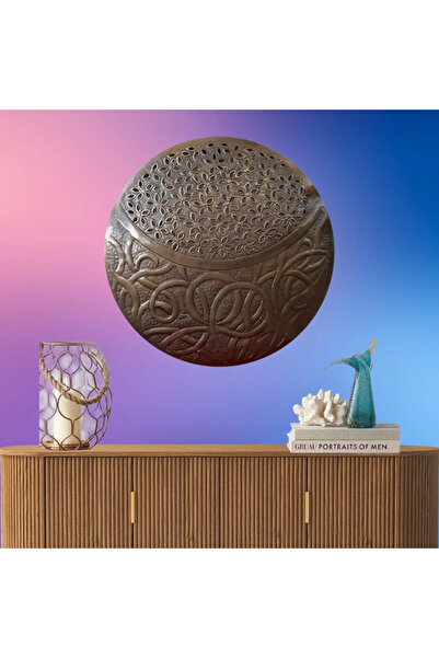 Al Athar Arts Antique Metal Shield Wall Art – Handcrafted Iron Décor from Ind...