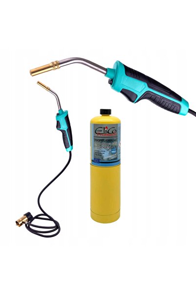 TC Technic Arzător cu gaz MAPP Propan Turbo Piezo pentru lipit, furtun 120cm,...