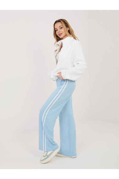 Relevance Pantaloni Trening Dama Sport, Guler inalt, RELEVANCE, Albastru Casual
