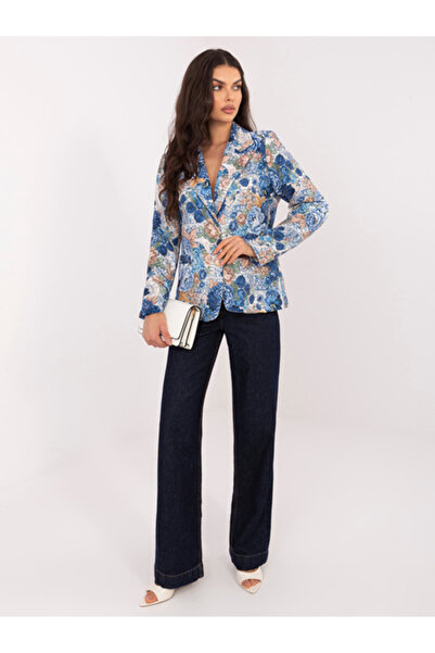 Italy Moda Women's Jacket, ITALY MODA, Polyester, Long Sleeve, Dark Blue, mod...