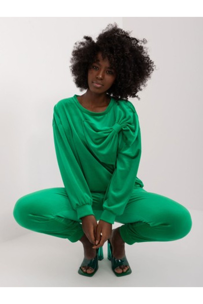 Italy Moda Compleu Dama Maneca lunga, Mansete elastice, ITALY MODA, Verde Cas...