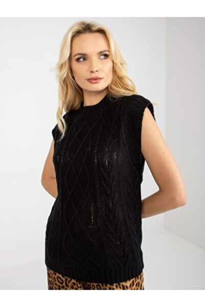 Sublevel Women's Vest, Sublevel, Acrylic, Sleeveless, Black, model D90027W907...