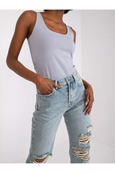 Basic Feel Good Top Dama, BASIC FEEL GOOD, Bumbac, Fara maneci, Gri, model AP...