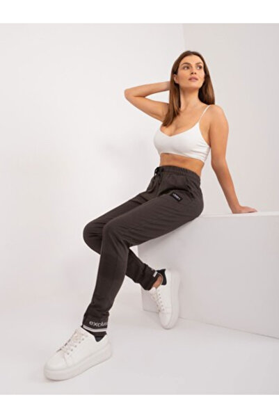 Relevance Pantaloni Trening Dama Mansete elastice, Guler inalt, RELEVANCE, Kh...