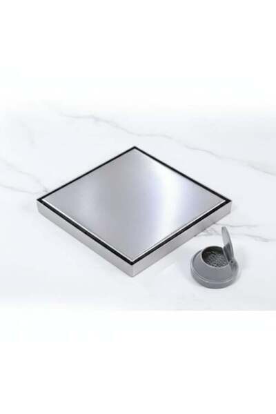 BATHROY Sanitary Ware Porcelain Tile 15X15 Chrome with Reflector - Marceu