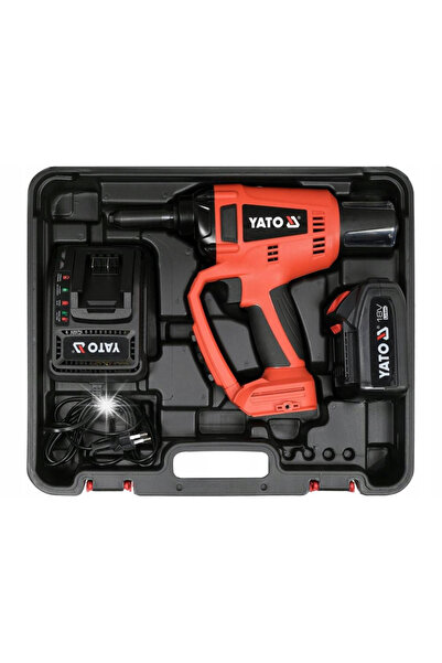 yato MAȘINĂ DE TĂIȚIAT ȘI ȘLEPUIT CU ACUMULATOR 18V 3Ah 2,4-4,8 mm