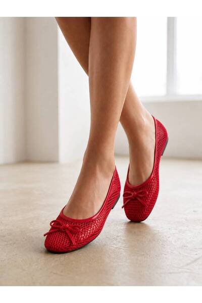 FEMME FATALE Madonna Balerine Female Ballet Flats with File Bow Decoration