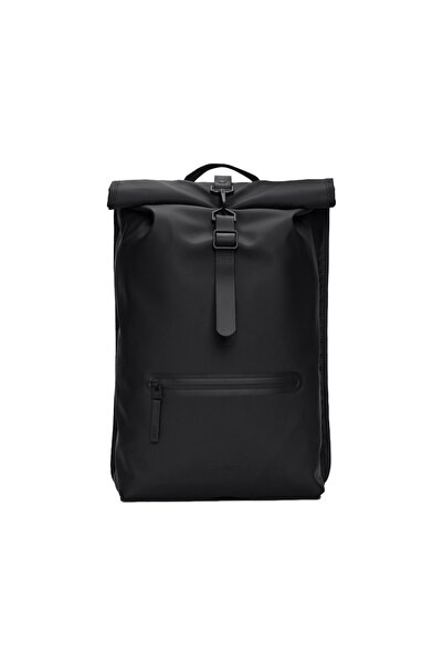 Rains ΣΑΚΙΔΙΟ ΠΛΑΤΗΣ ROLLTOP 13320-01 ΜΑΥΡΟ ONE