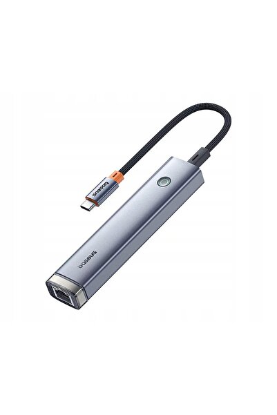 NO BRAND Baseus Ultra Joy Hub Adaptor 5 în 1 USB-C la 2x USB 3.0 + HDMI PD RJ...