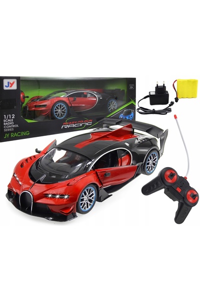 Norimpex Mașină sport Bugatti cu telecomandă radio, cu baterii, mașină RC