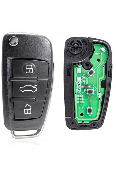 NO BRAND Cheie cu telecomandă electronică pentru Audi A2 A3 A4 A5 A6 A8 Q3 Q5...