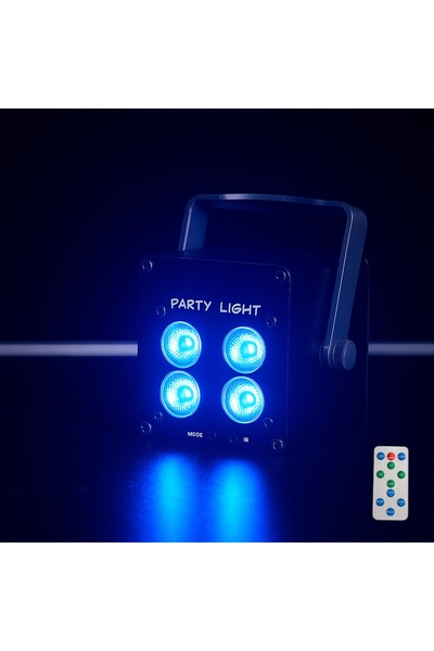 LIGHT4ME Proiector cu acumulator, efect de lumină LED RGB, telecomandă, pentr...