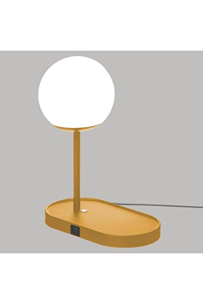 Atmosphera Lampă de masă modernă cu alimentare USB, aurie, 27x33 cm