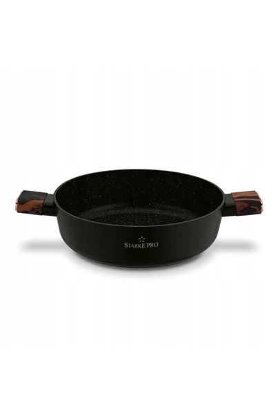 Starke Pro PATELNIA Inducție GAZ PROFUND Mânere scurte Starlet Brown 28cm