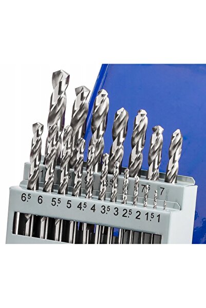 BAILDON Set de burghie pentru oțel inoxidabil 1-10mm 19 bucăți HSS-E CO5
