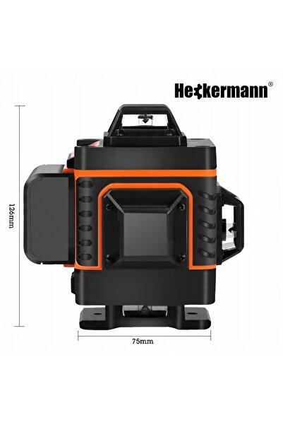 Heckermann Nivelă laser 4D cu linii în cruce 360 PRO Verde 3000 mAh
