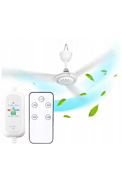 Cronos VENTILATOR DE TAVANA CU VENTILATOR SILENTIOS ALB 70cm + TIMER PISTOUL