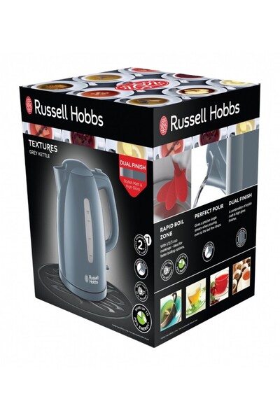RUSSELL HOBBS Fierbător electric 21274-70 2400W Bază rotativă Gri
